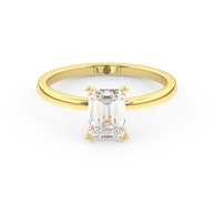 Yellow gold - Central diamond 1.0 ct - view 2