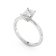 White gold - Central diamond 1.0 ct - view 1