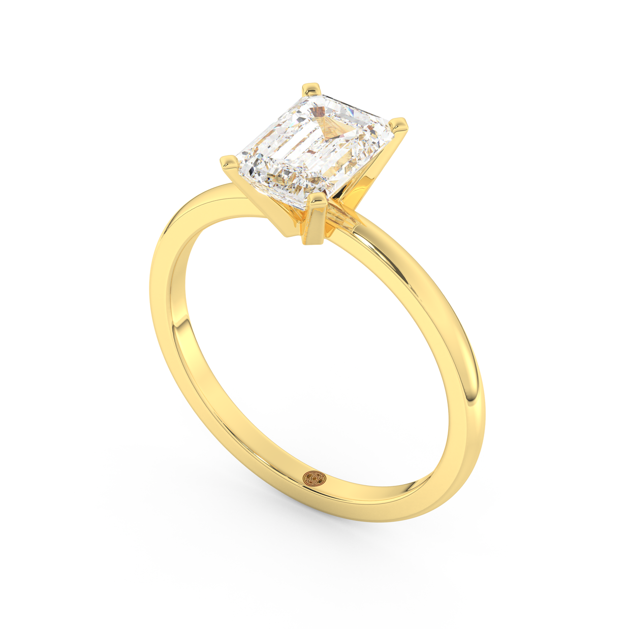 Yellow gold - Central diamond 1.5 ct - view 1