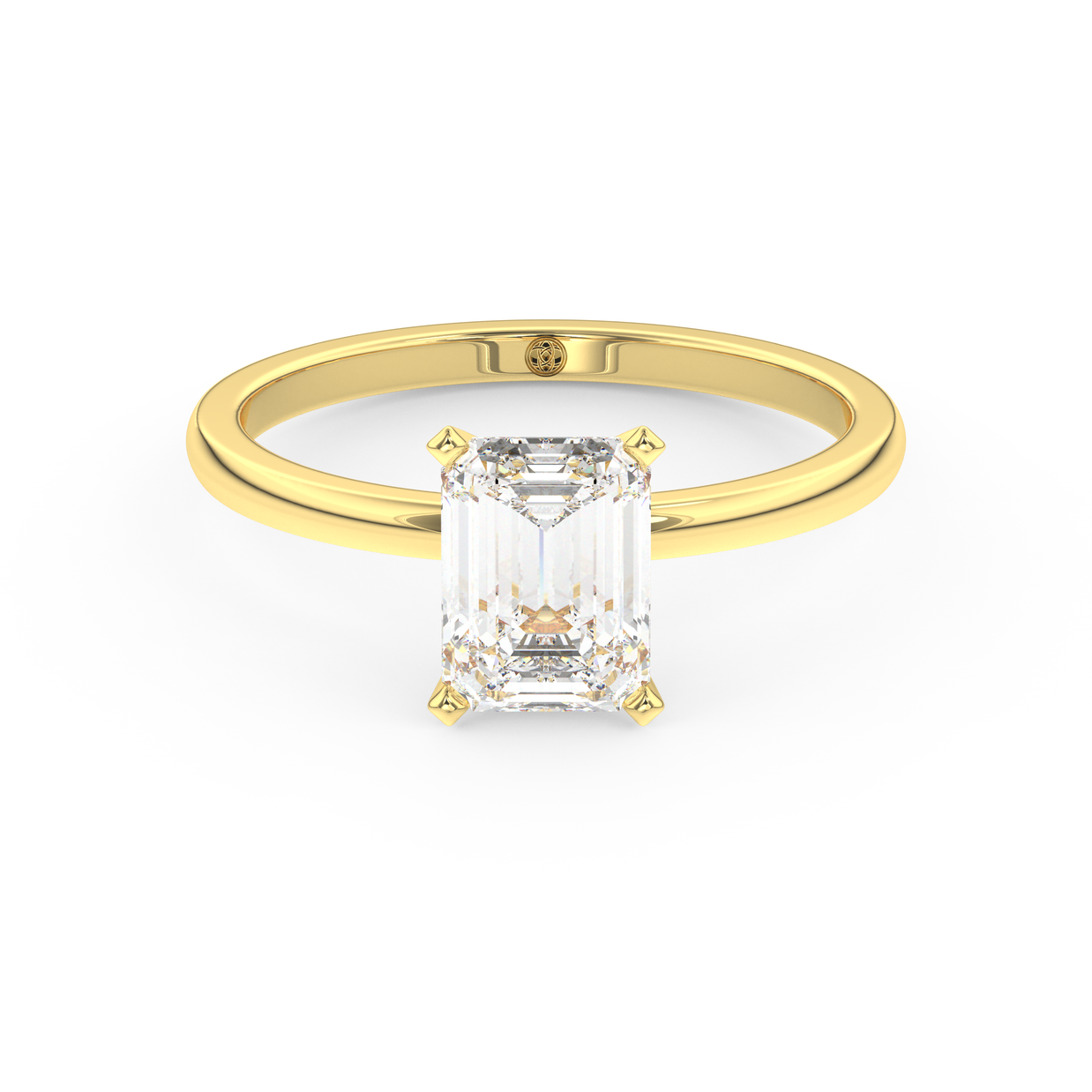 Yellow gold - Central diamond 1.5 ct - view 2