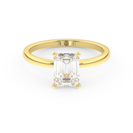 Yellow gold - Central diamond 1.5 ct - view 2