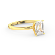 Yellow gold - Central diamond 1.5 ct - view 3