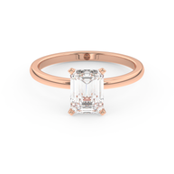 Rose gold - Central diamond 1.5 ct - view 2