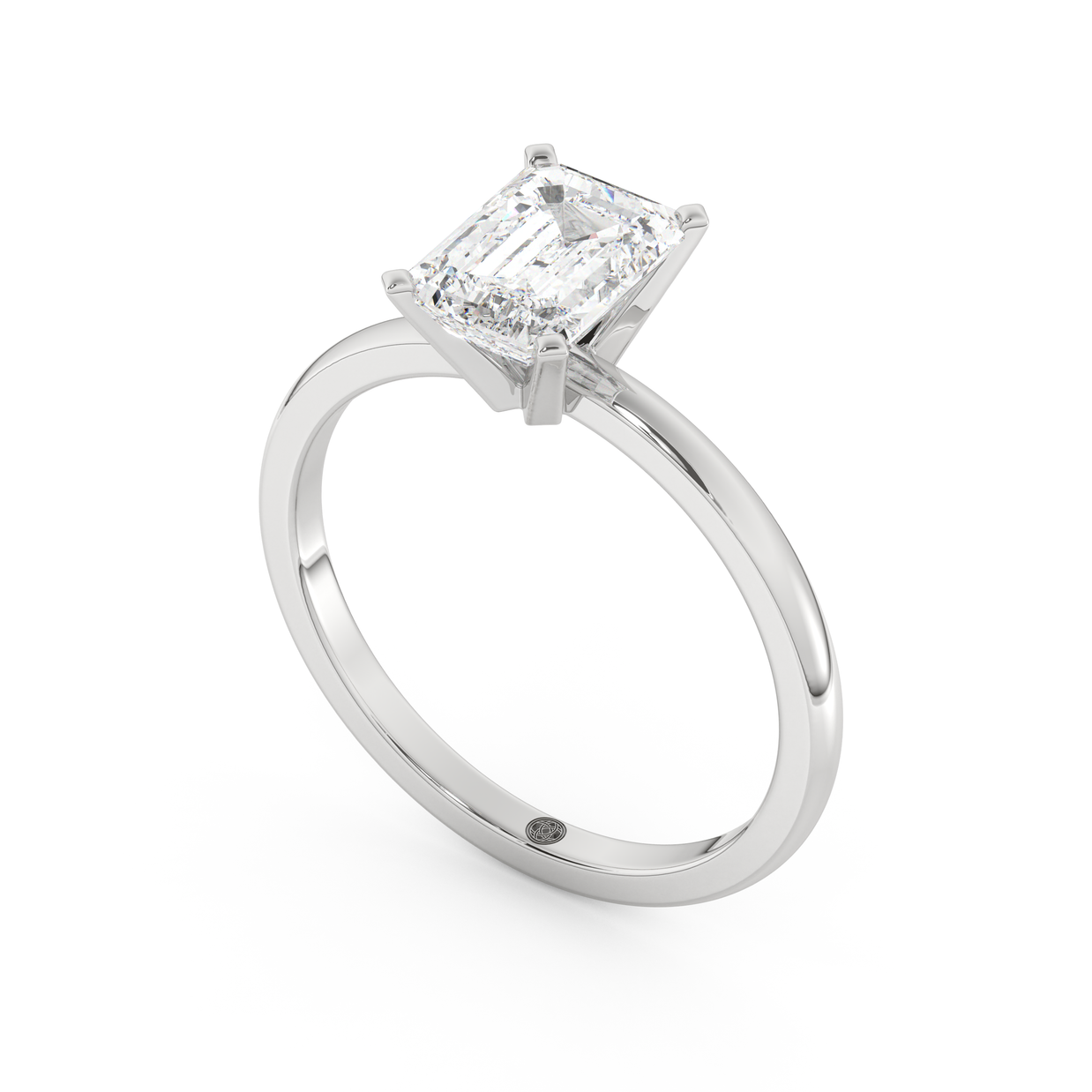 White gold - Central diamond 1.5 ct - view 1