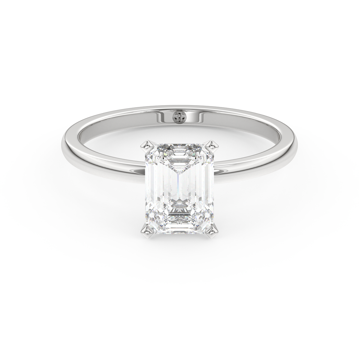 White gold - Central diamond 1.5 ct - view 2