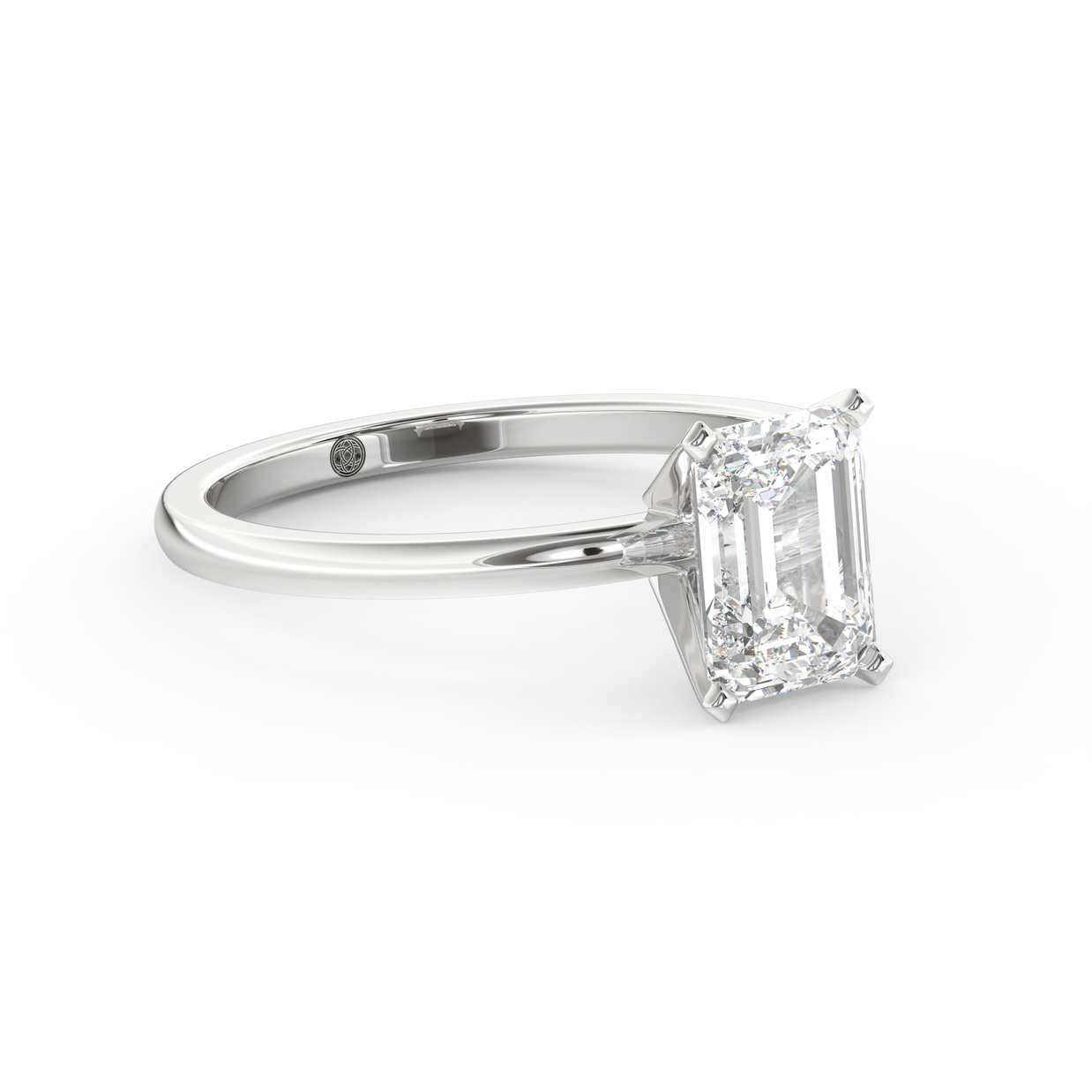 White gold - Central diamond 1.5 ct - view 3
