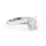 White gold - Central diamond 1.5 ct - view 3