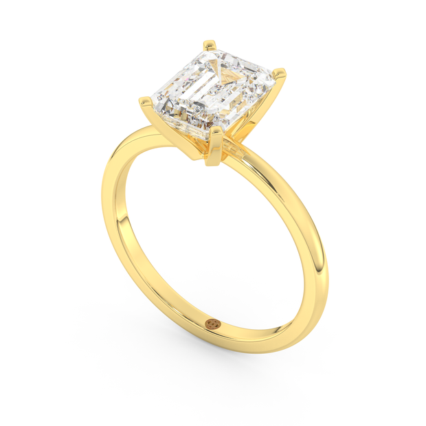 Yellow gold - Central diamond 2.0 ct - view 1