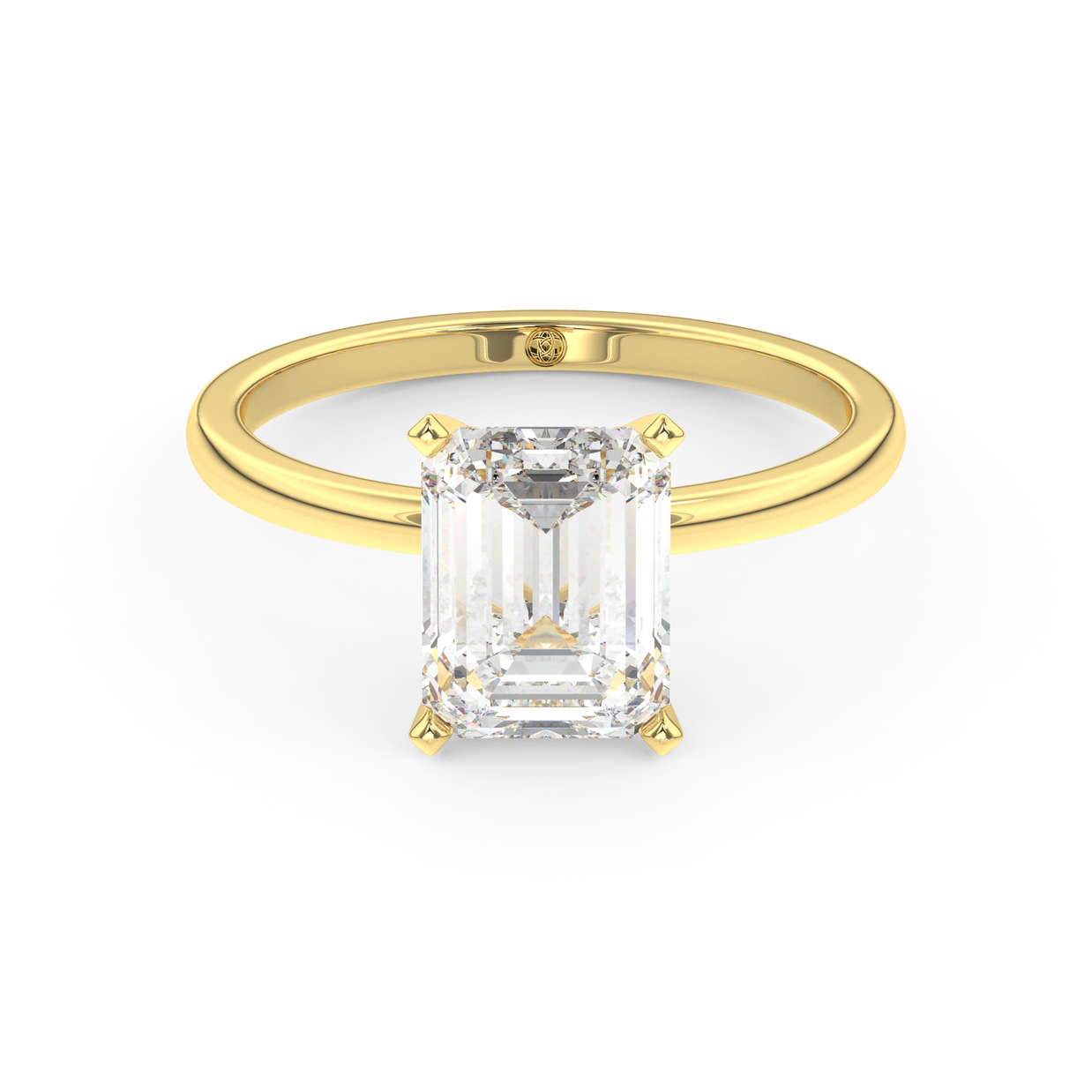 Yellow gold - Central diamond 2.0 ct - view 2