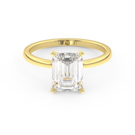 Yellow gold - Central diamond 2.0 ct - view 2