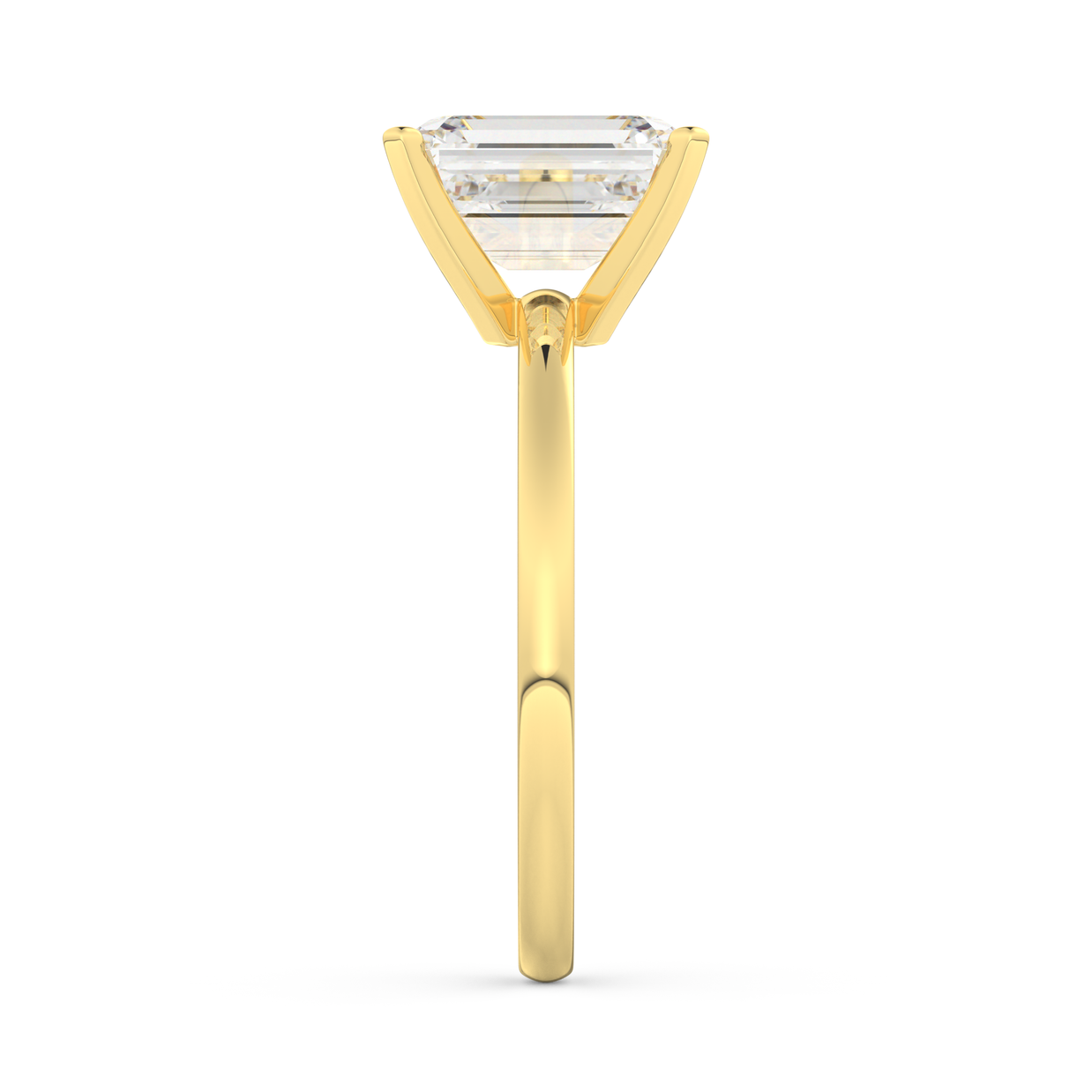 Yellow gold - Central diamond 2.0 ct - view 7