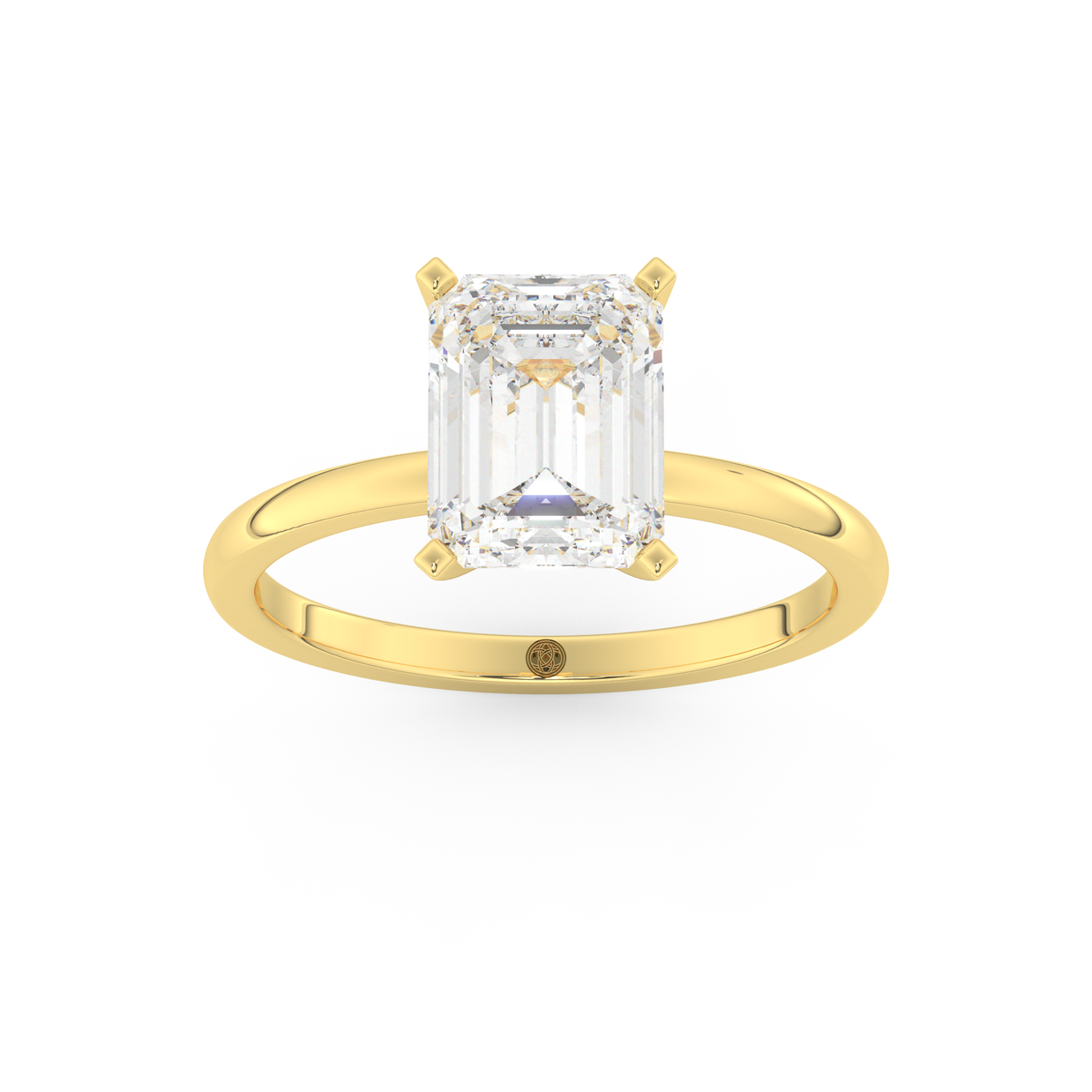 Yellow gold - Central diamond 2.0 ct - view 8