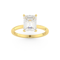 Yellow gold - Central diamond 2.0 ct - view 8
