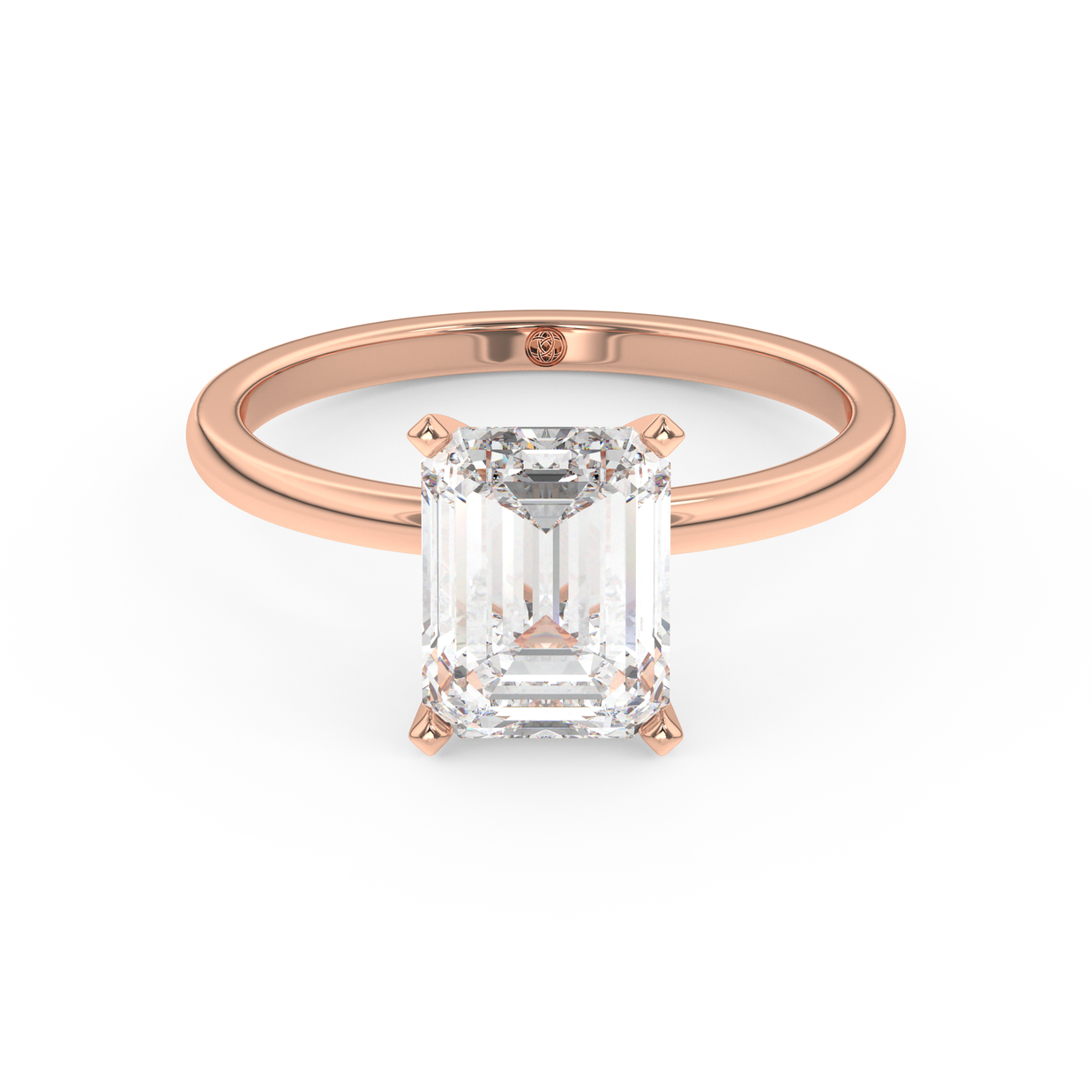 Rose gold - Central diamond 2.0 ct - view 2