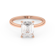 Rose gold - Central diamond 2.0 ct - view 2