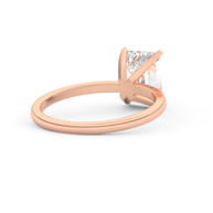 Rose gold - Central diamond 2.0 ct - view 4