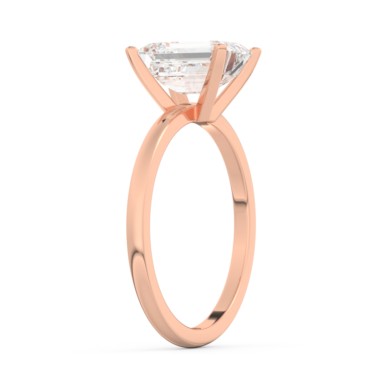 Rose gold - Central diamond 2.0 ct - view 5