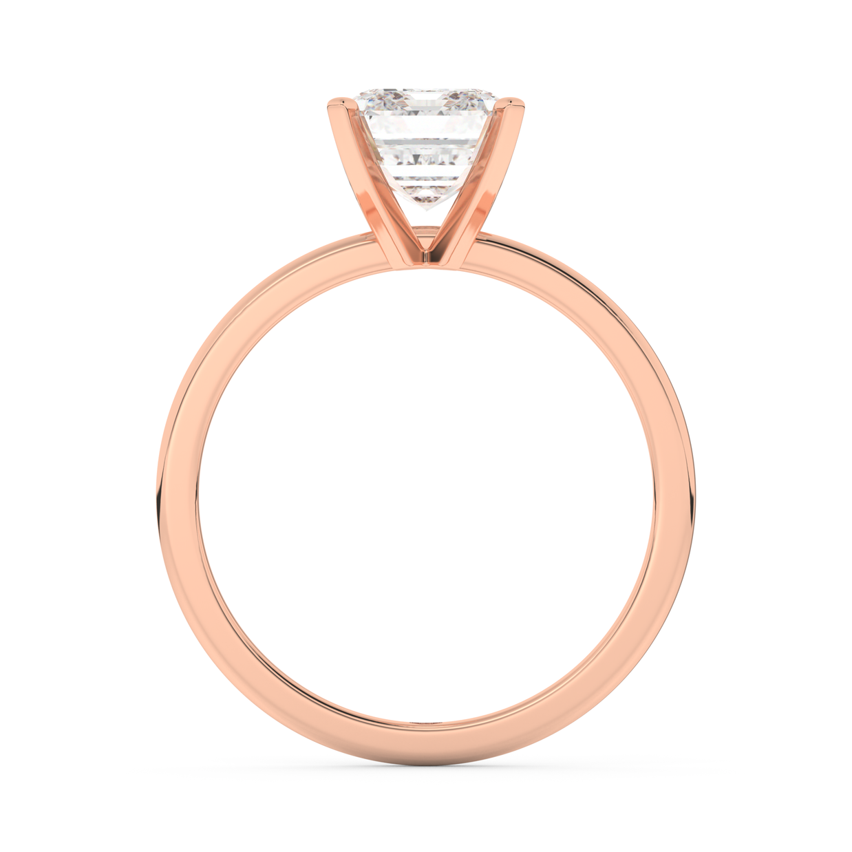 Rose gold - Central diamond 2.0 ct - view 6