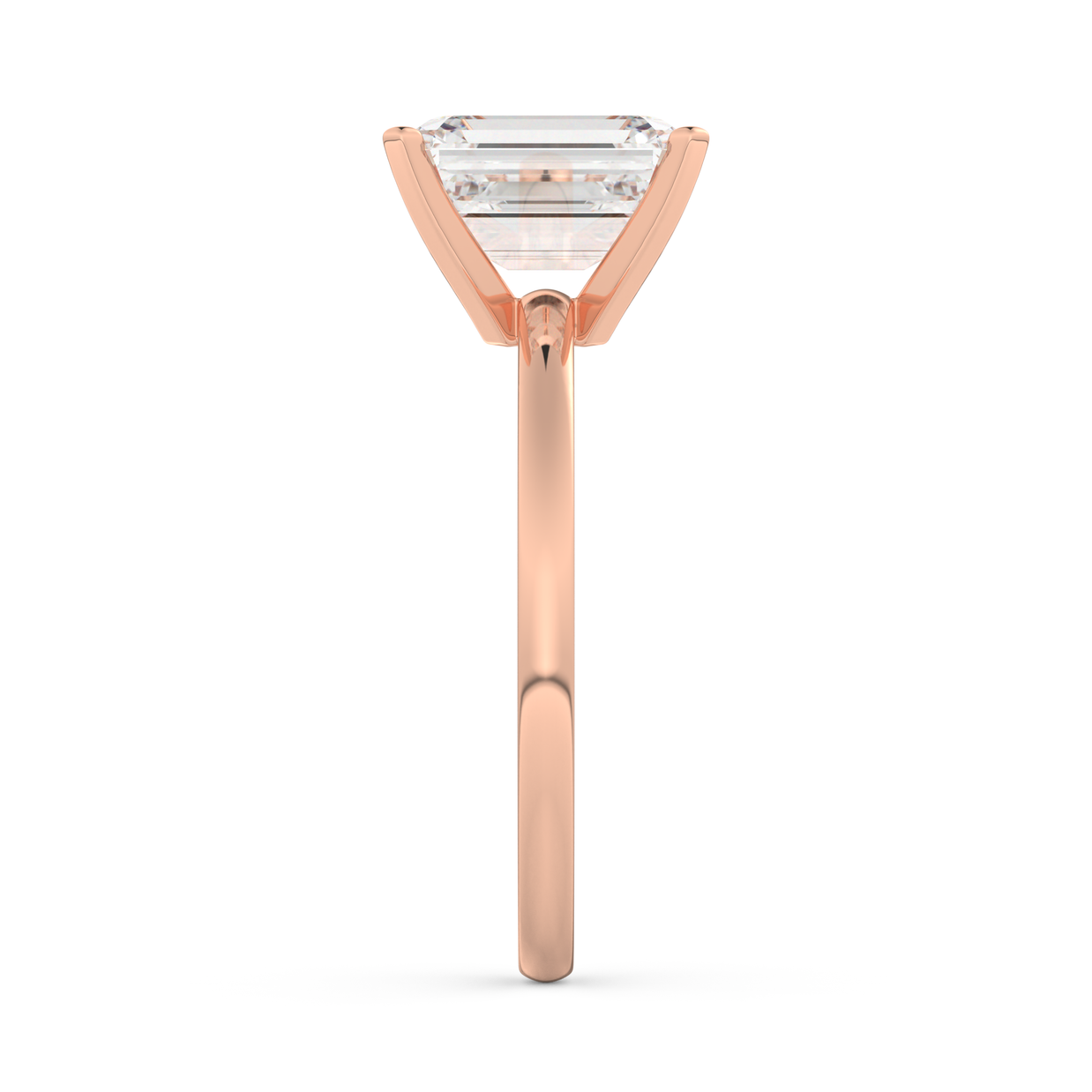 Rose gold - Central diamond 2.0 ct - view 7