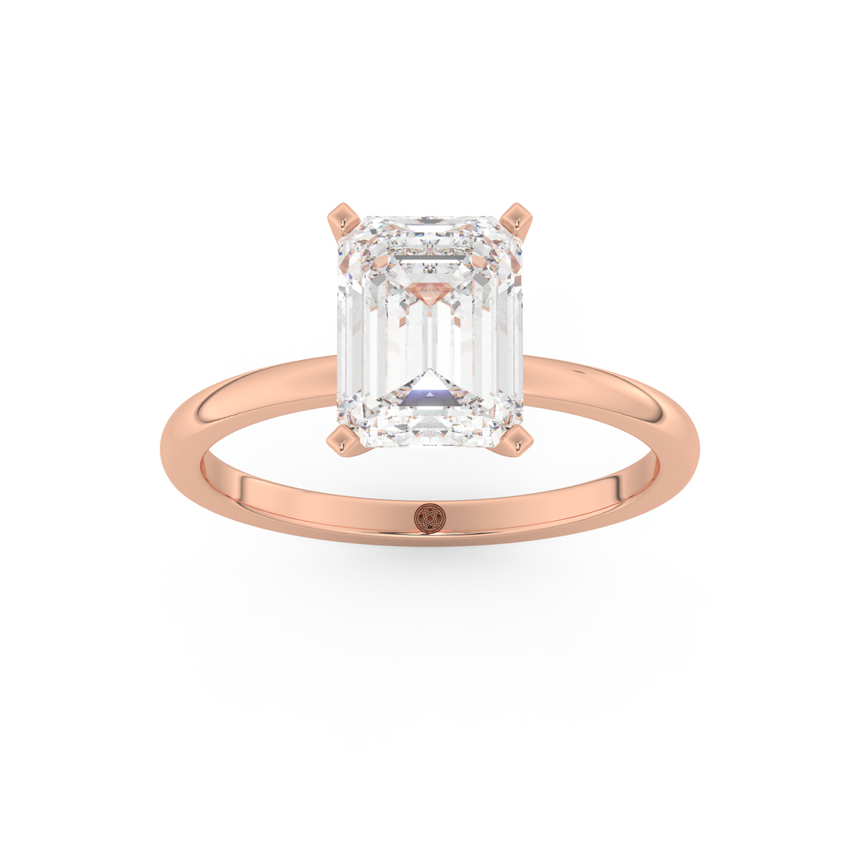Rose gold - Central diamond 2.0 ct - view 8