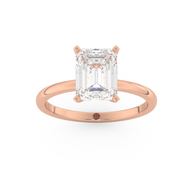 Rose gold - Central diamond 2.0 ct - view 8