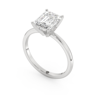 White gold - Central diamond 2.0 ct - view 1
