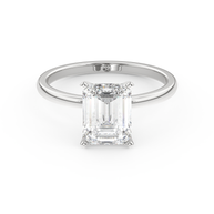 White gold - Central diamond 2.0 ct - view 2