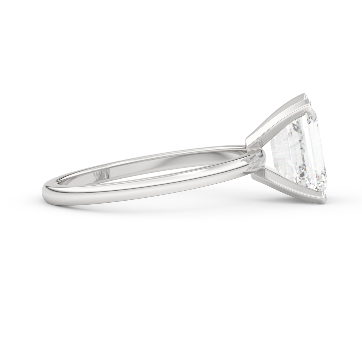 White gold - Central diamond 2.0 ct - view 3