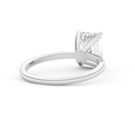 White gold - Central diamond 2.0 ct - view 4