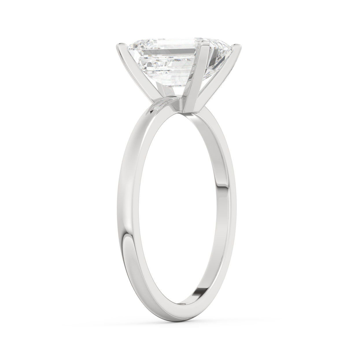 White gold - Central diamond 2.0 ct - view 5