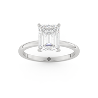 White gold - Central diamond 2.0 ct - view 8