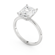 White gold - Central diamond 3.0 ct - view 1