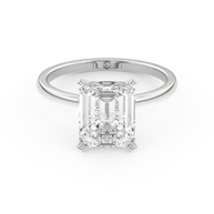 White gold - Central diamond 3.0 ct - view 2