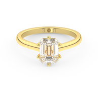 Yellow gold - Central diamond 1.5 ct - view 2