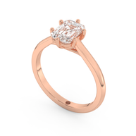 Rose gold - Central diamond 1.5 ct - view 1