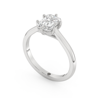 White gold - Central diamond 1.5 ct - view 1