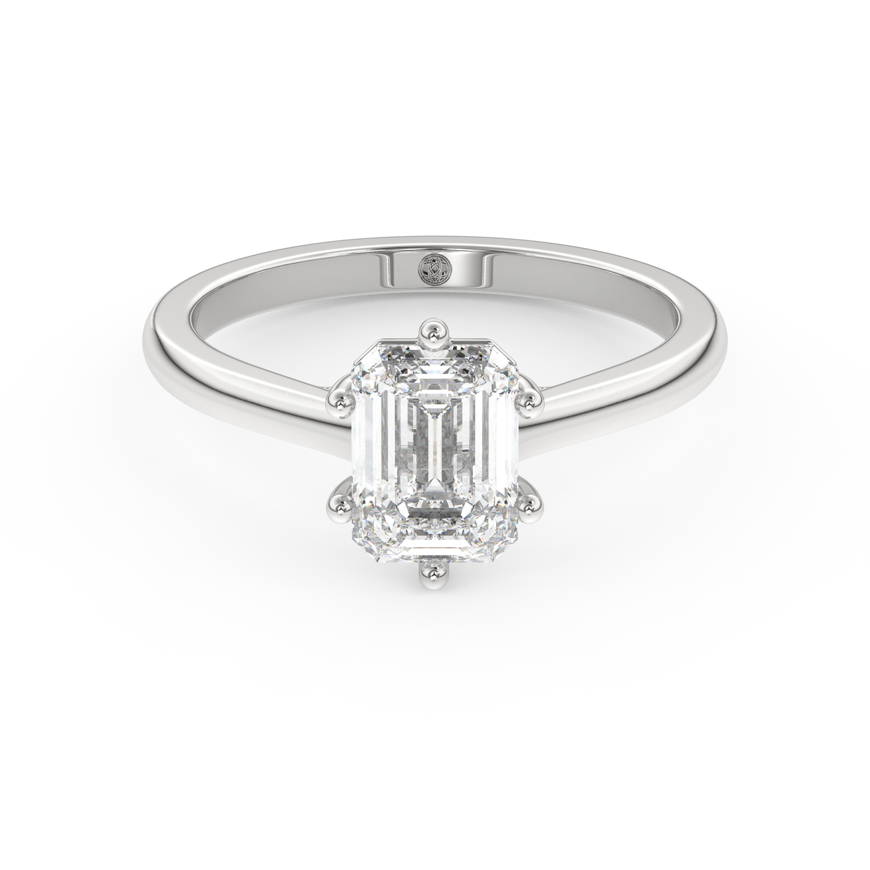 White gold - Central diamond 1.5 ct - view 2