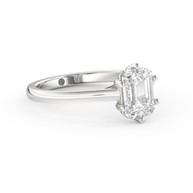 White gold - Central diamond 1.5 ct - view 3
