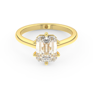 Yellow gold - Central diamond 2.0 ct - view 2