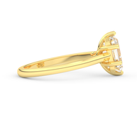 Yellow gold - Central diamond 2.0 ct - view 3