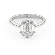 White gold - Central diamond 2.0 ct - view 2