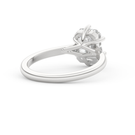 White gold - Central diamond 2.0 ct - view 4
