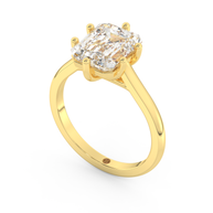 Yellow gold - Central diamond 3.0 ct - view 1