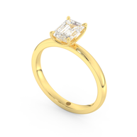 Yellow gold - Central diamond 1.0 ct - view 1