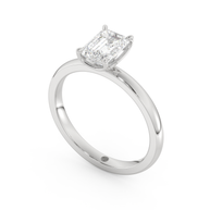 White gold - Central diamond 1.0 ct - view 1