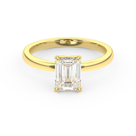 Yellow gold - Central diamond 1.5 ct - view 2