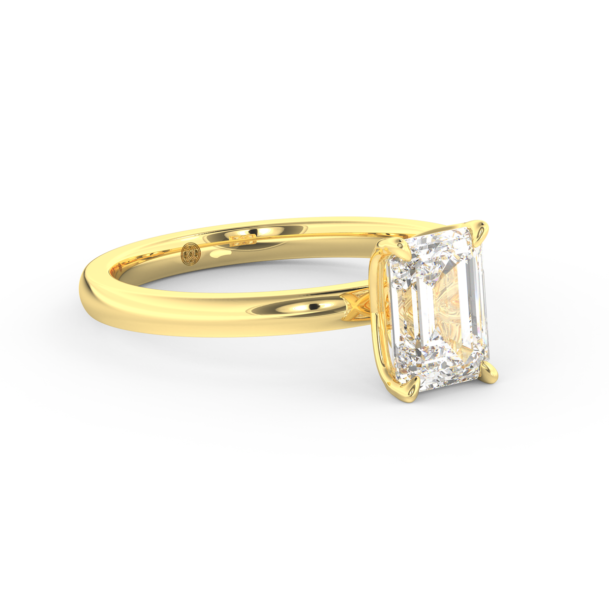 Yellow gold - Central diamond 1.5 ct - view 3