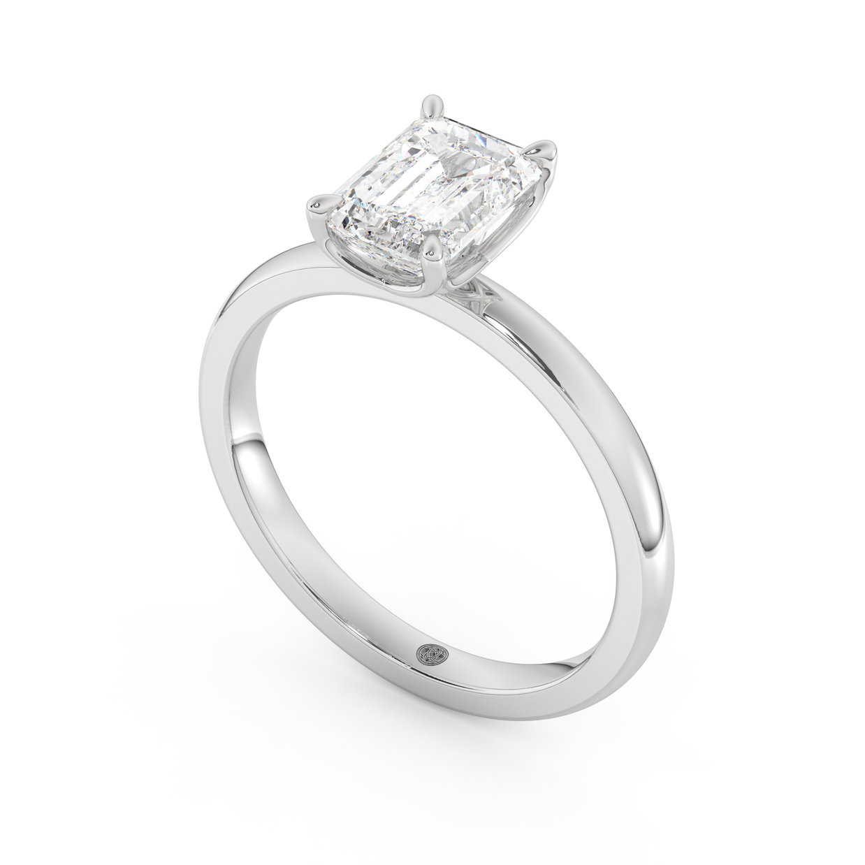 White gold - Central diamond 1.5 ct - view 1