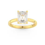 Yellow gold - Central diamond 2.0 ct - view 8