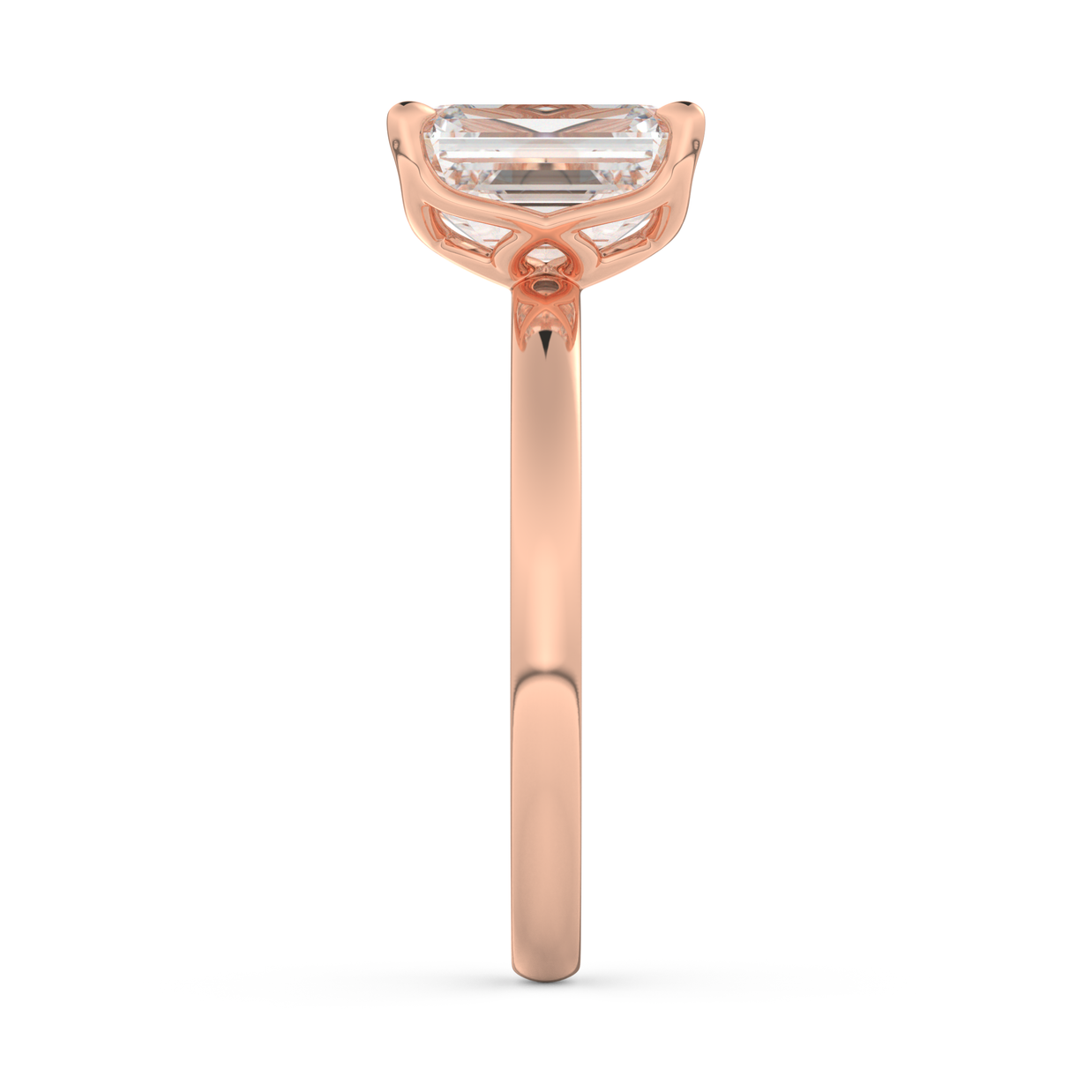Rose gold - Central diamond 2.0 ct - view 7